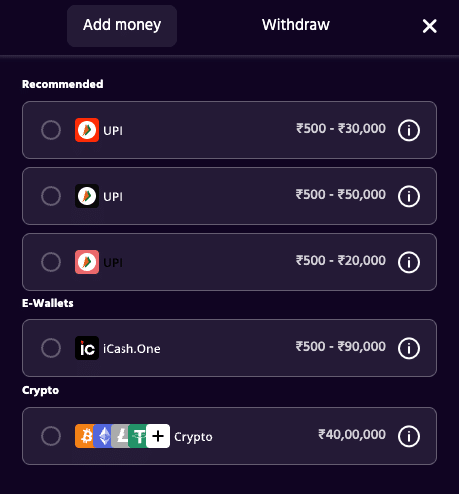 Jeet Boost Payment Methods